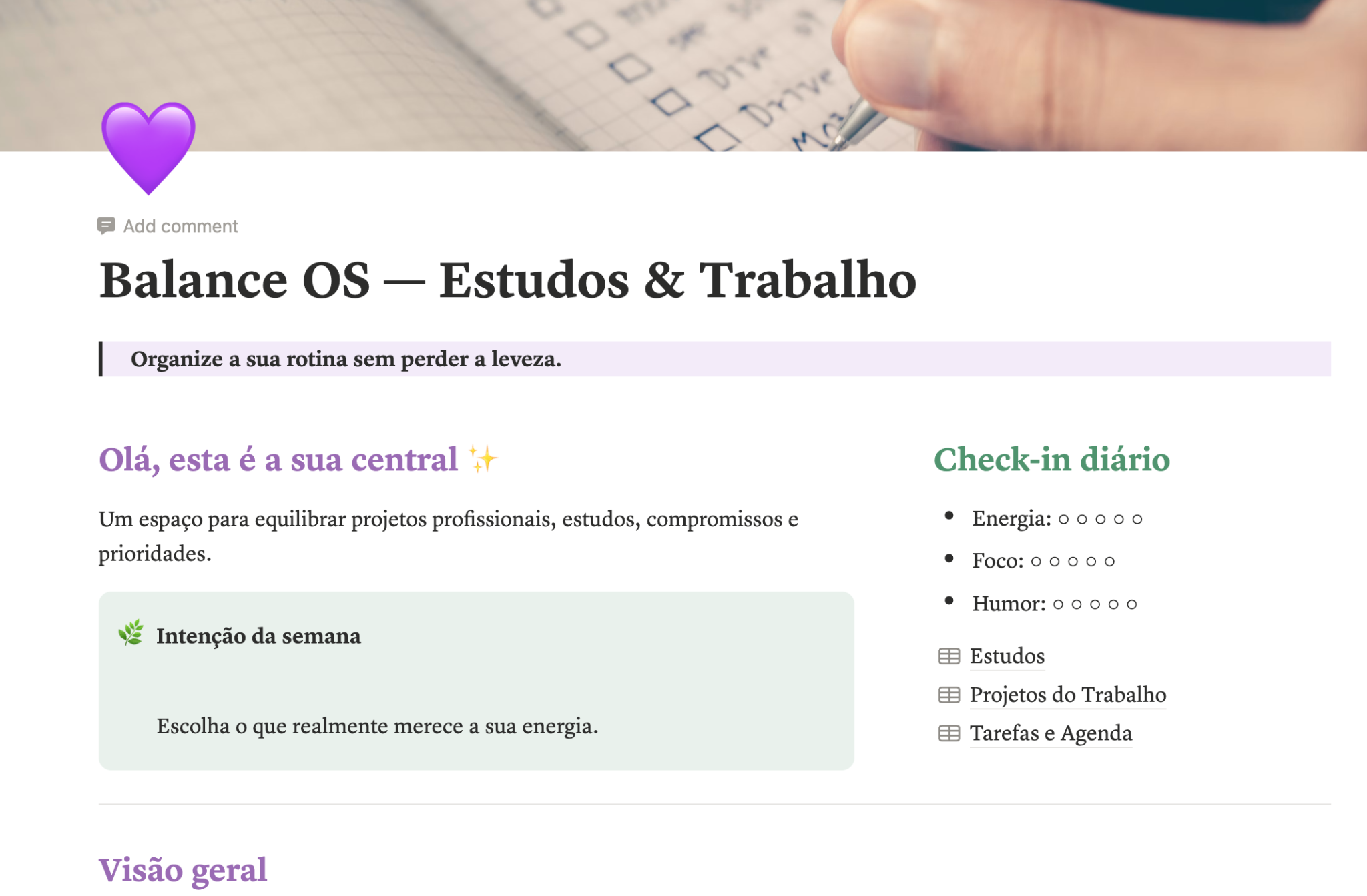Prévia do Balance OS