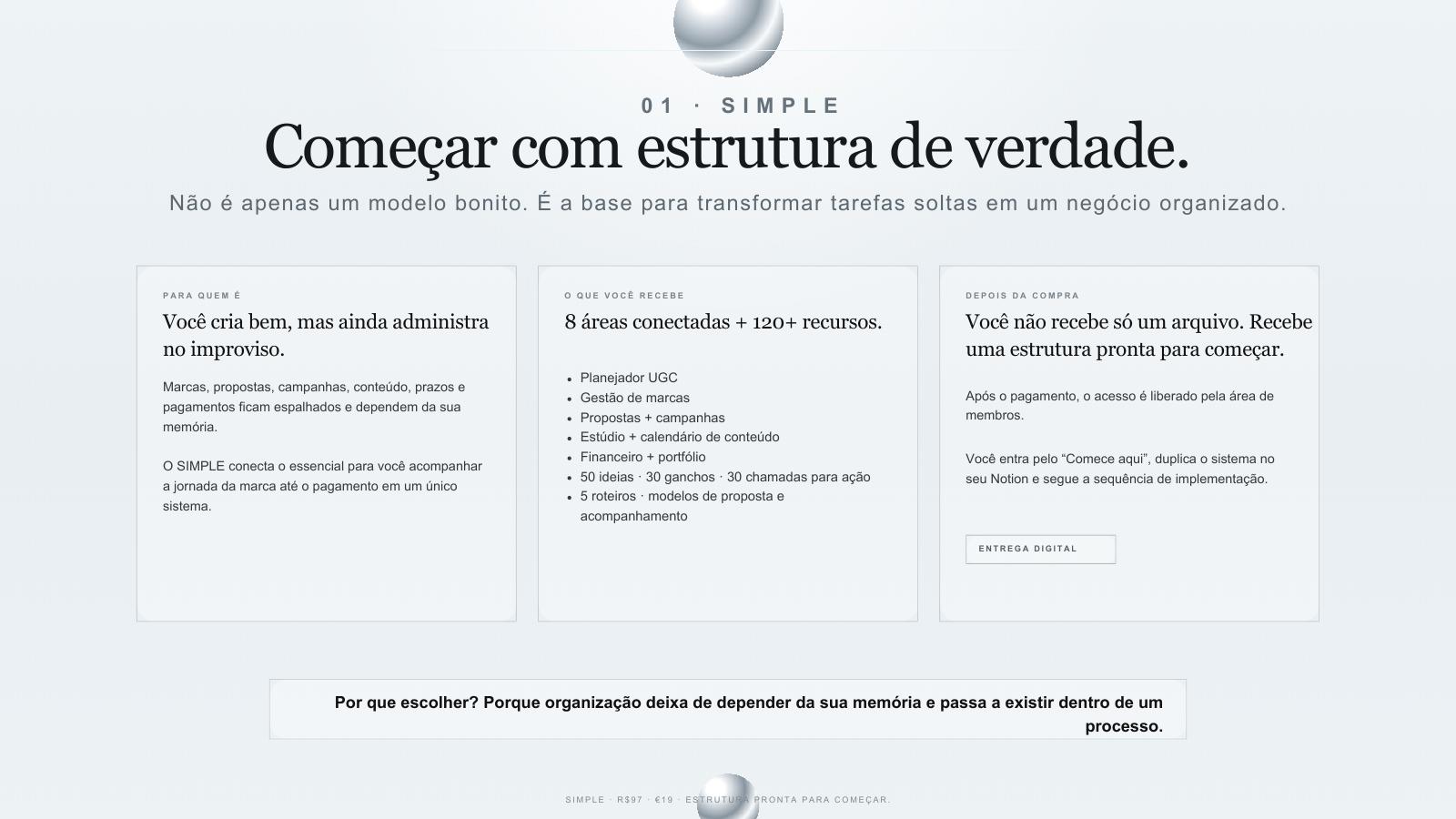 Detalhes do plano SIMPLE